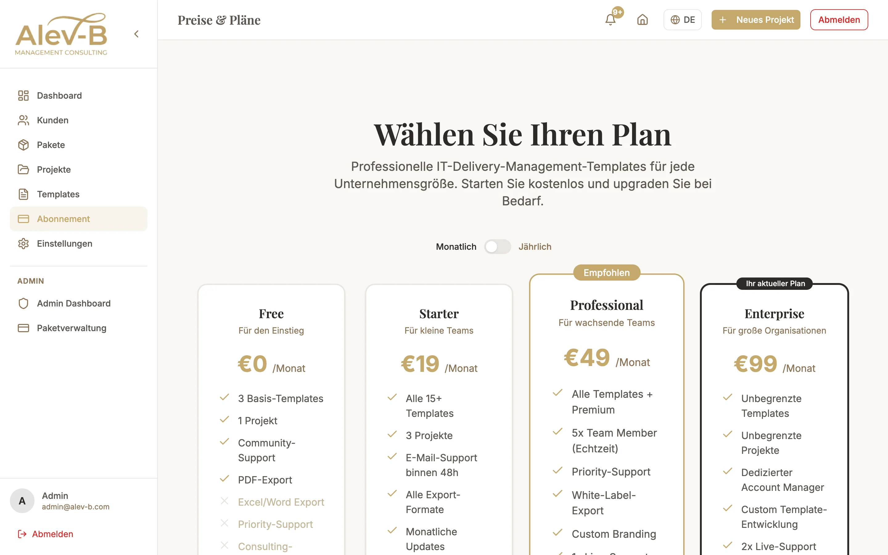 Pricing Plans